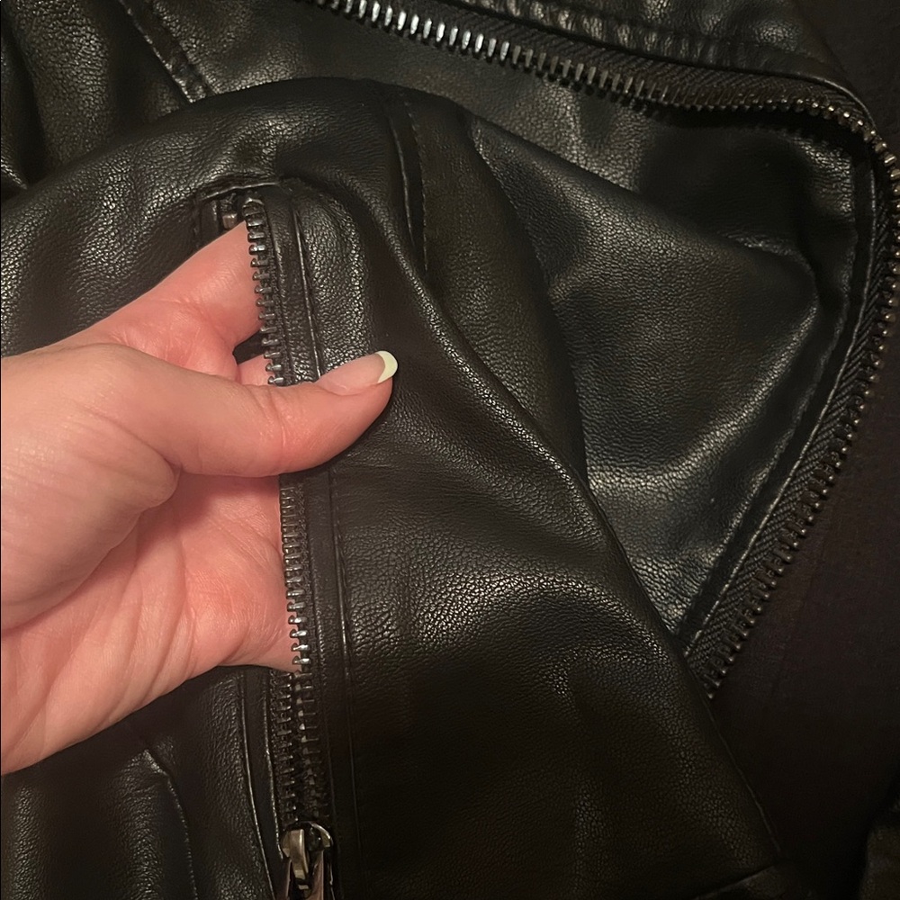 Topshop | Classic Leather Jacket - Picture 5 of 7